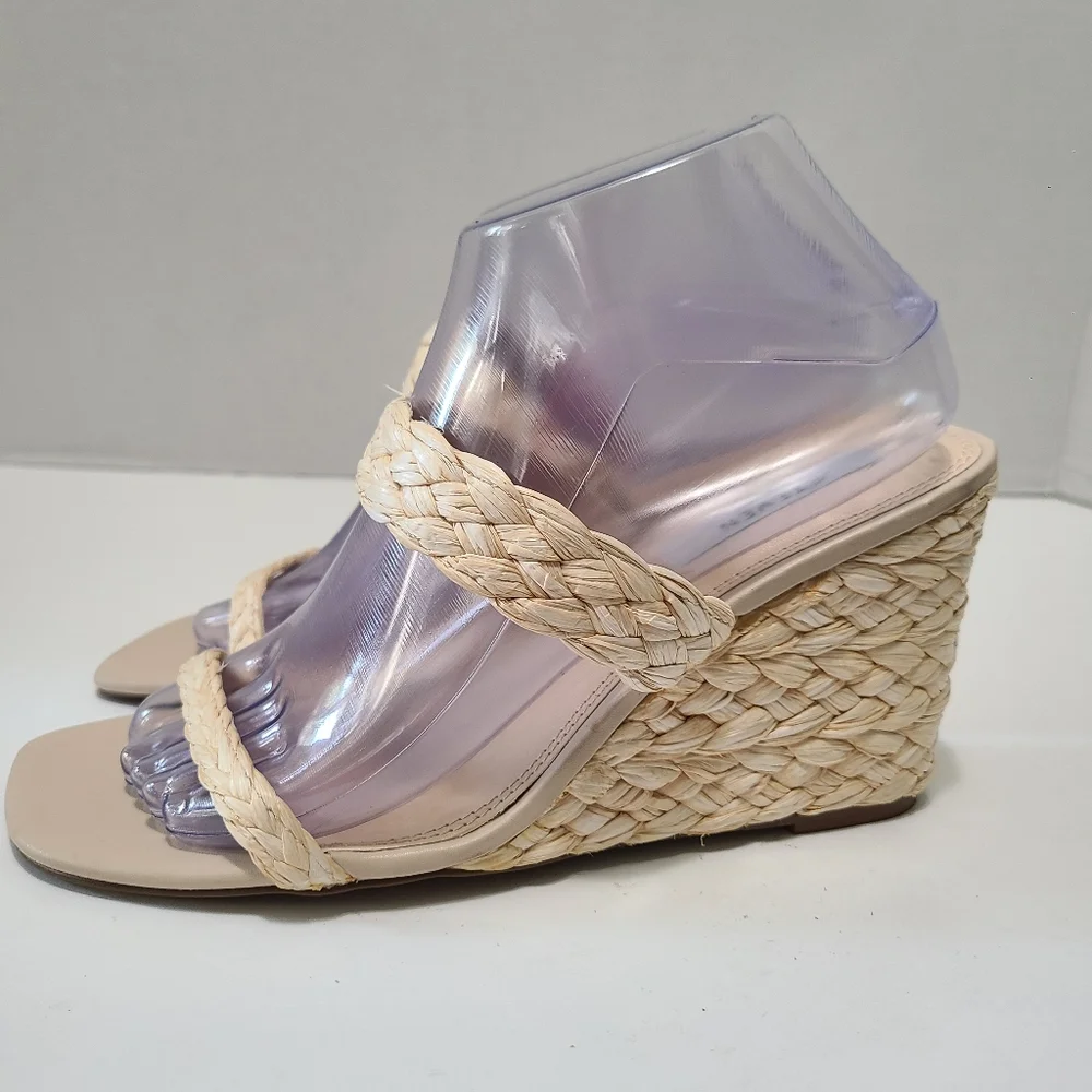 STEVEN NEW YORK Ardy Espadrille‎ Wedge Sandal Size 8.5